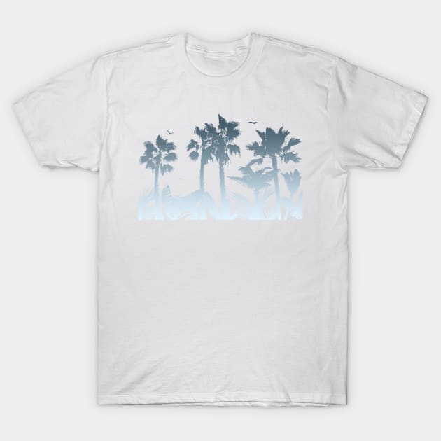 Sunset at Beach Park T-Shirt by cesartorresart